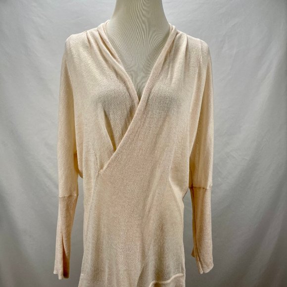 Anthropologie KNITTED & KNOTTED Lightweight Long Sweater Size L Stretch Tunic - Picture 3 of 11